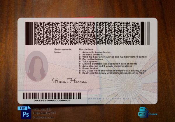 Virginia Driver License Template Psd Stores