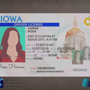 Iowa Driver License Template - PSD Stores