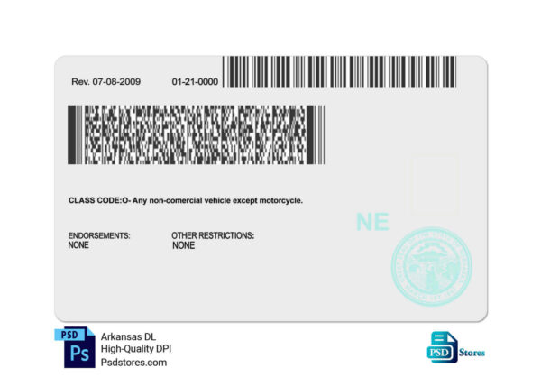 Nebraska Driver License Template - PSD Stores